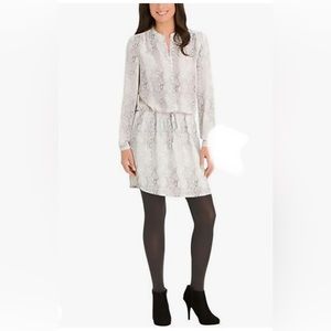 Hilary Radley Ladies Printed Dress-Black & White Dot Tunic size M